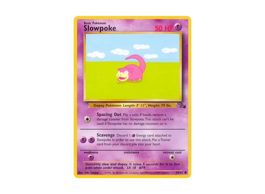 Slowpoke C [62-FOSSIL 55/62] [EN] (Base "Fossil")