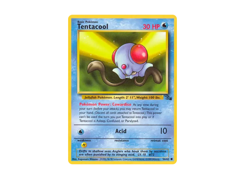 Tentacool C [62-FOSSIL 56/62] [EN] (Base "Fossil")