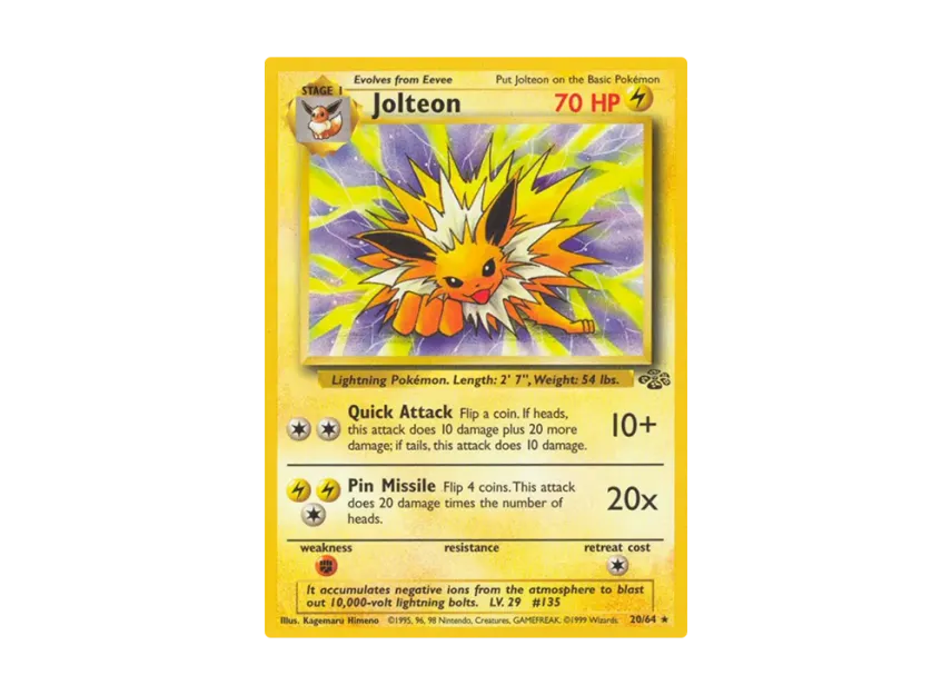 Jolteon R [64-JUNGLE 20/64] [EN] (Base "Jungle")