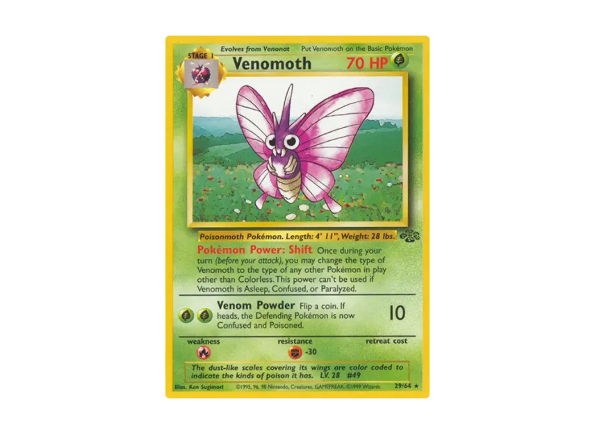 Venomoth R [64-JUNGLE 29/64] [EN] (Base "Jungle")