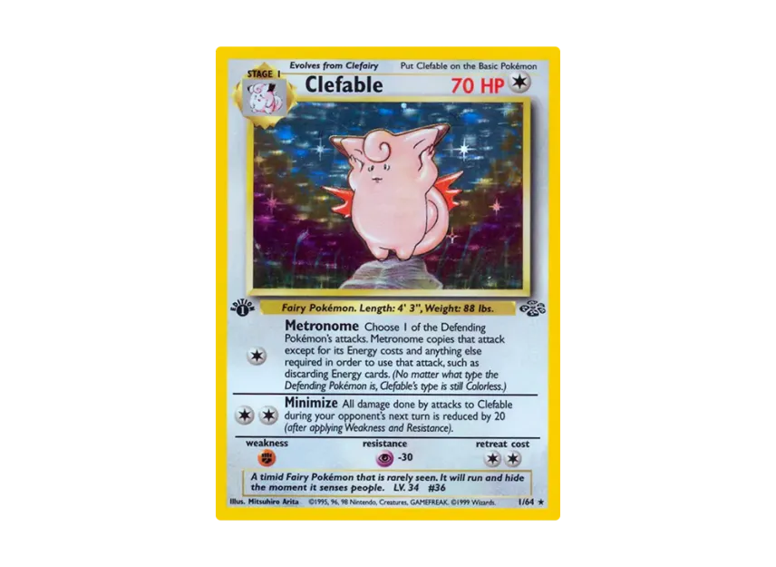Clefable R : 1ED [64-JUNGLE 1/64] [EN] (Base "Jungle")