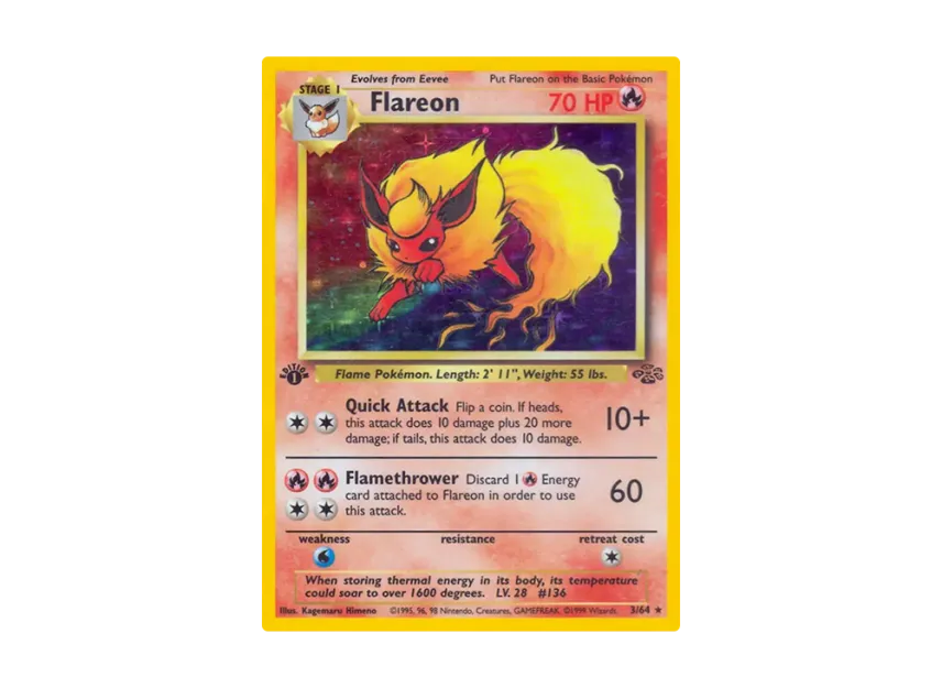 Flareon R : 1ED [64-JUNGLE 3/64] [EN] (Base "Jungle")