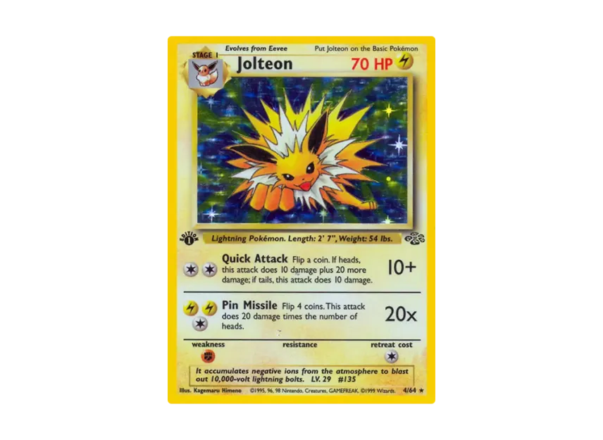 Jolteon R : 1ED [64-JUNGLE 4/64] [EN] (Base "Jungle")