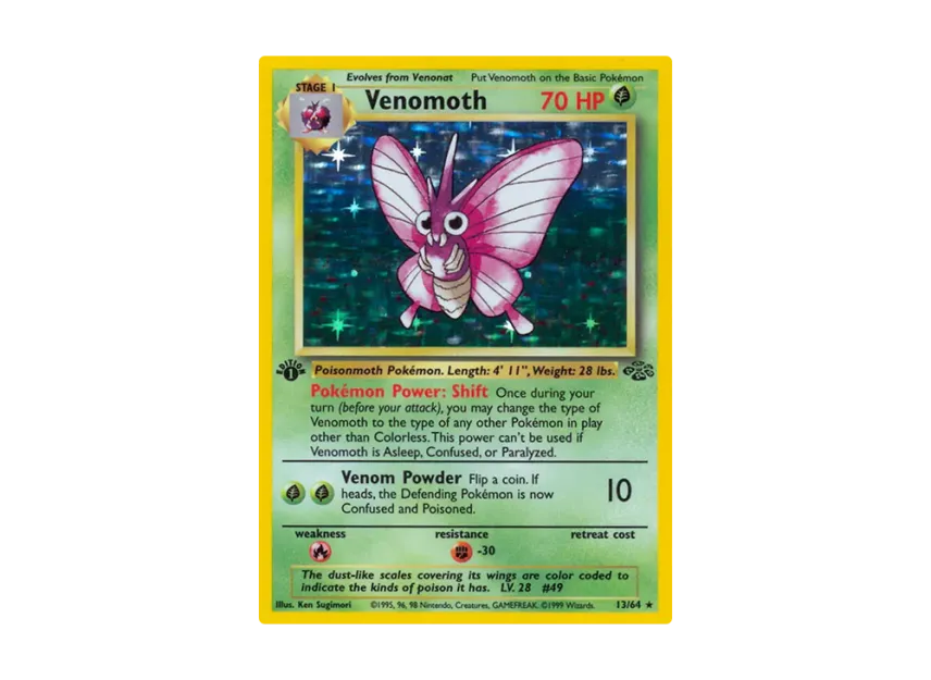 Venomoth R : 1ED [64-JUNGLE 13/64] [EN] (Base "Jungle")