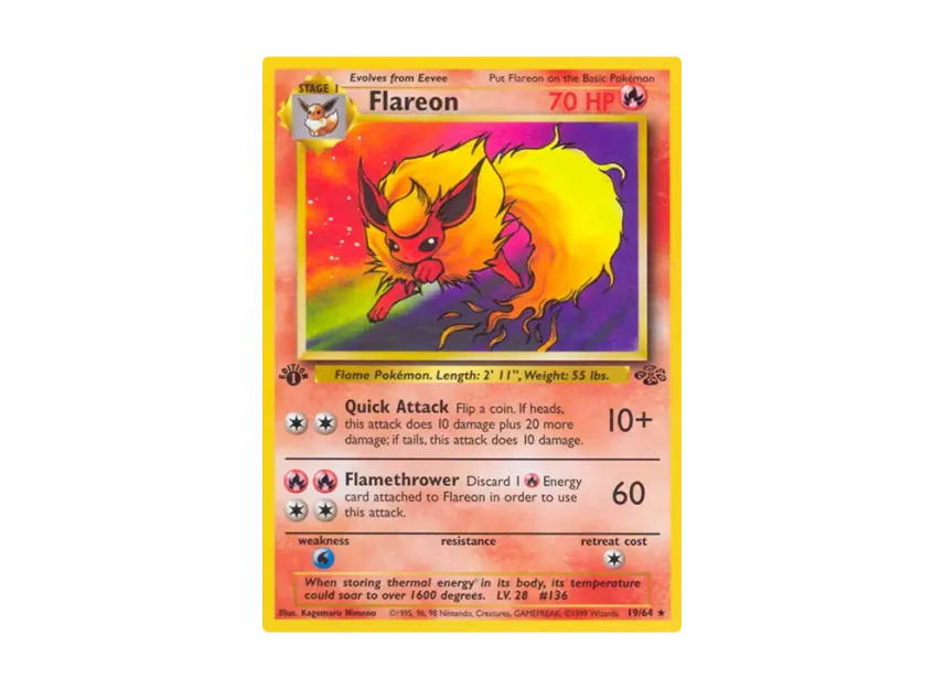 Flareon R : 1ED [64-JUNGLE 19/64] [EN] (Base "Jungle")
