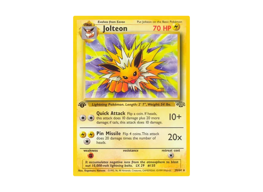 Jolteon R : 1ED [64-JUNGLE 20/64] [EN] (Base "Jungle")