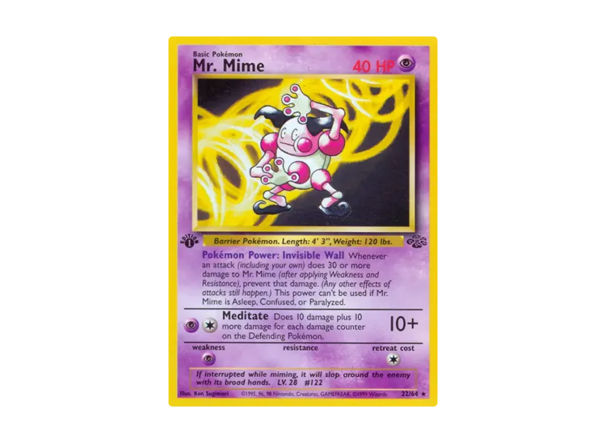 Mr. Mime R : 1ED [64-JUNGLE 22/64] [EN] (Base "Jungle")