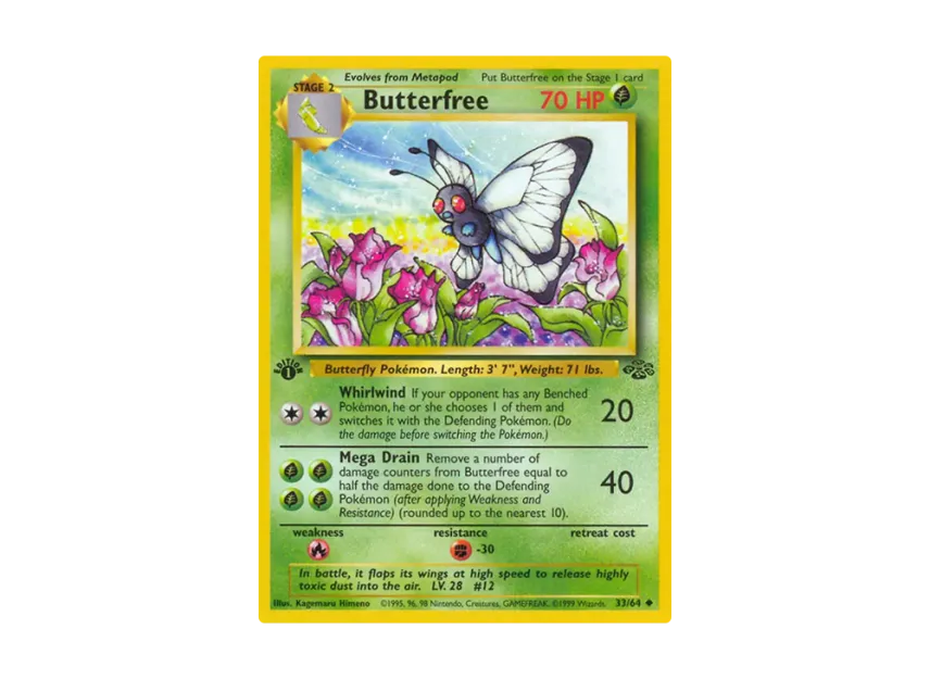 Butterfree U : 1ED [64-JUNGLE 33/64] [EN] (Base "Jungle")