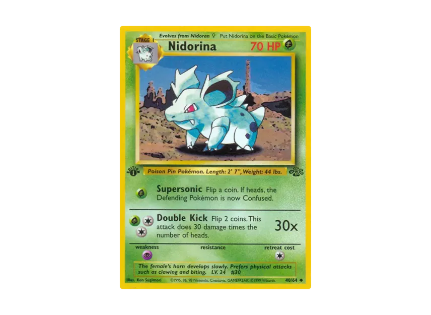 Nidorina U : 1ED [64-JUNGLE 40/64] [EN] (Base "Jungle")