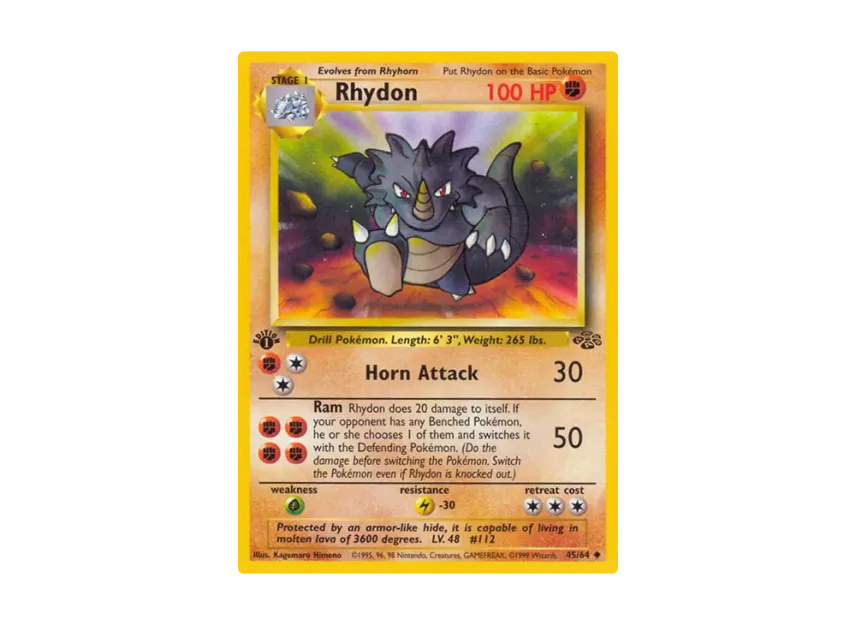 Rhydon U : 1ED [64-JUNGLE 45/64] [EN] (Base "Jungle")