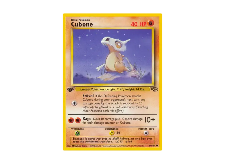 Cubone C : 1ED [64-JUNGLE 50/64] [EN] (Base "Jungle")