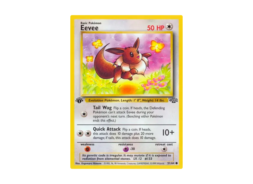Eevee C : 1ED [64-JUNGLE 51/64] [EN] (Base "Jungle")
