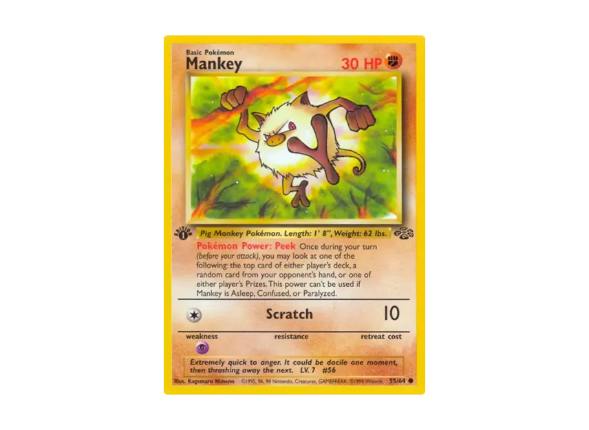 Mankey C : 1ED [64-JUNGLE 55/64] [EN] (Base "Jungle")