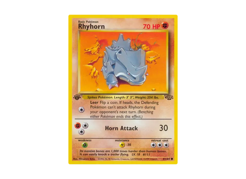 Rhyhorn C : 1ED [64-JUNGLE 61/64] [EN] (Base "Jungle")