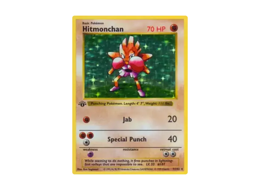 Hitmonchan R [102-SET-1ST-EDITION 7/102] [EN] (Base "Set 1st Edition")