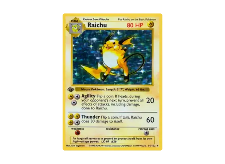 Raichu R [102-SET-1ST-EDITION 14/102] [EN] (Base "Set 1st Edition")