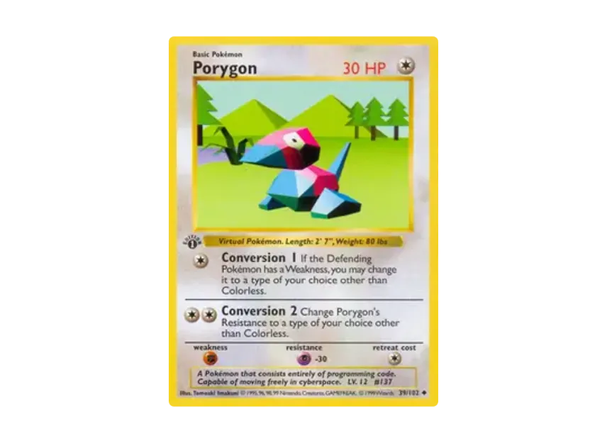 Porygon U [102-SET-1ST-EDITION 39/102] [EN] (Base "Set 1st Edition")
