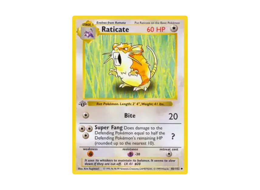 Raticate U [102-SET-1ST-EDITION 40/102] [EN] (Base "Set 1st Edition")