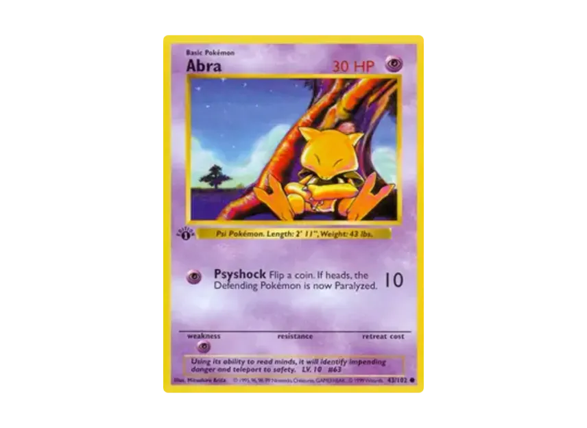 Abra C [102-SET-1ST-EDITION 43/102] [EN] (Base "Set 1st Edition")