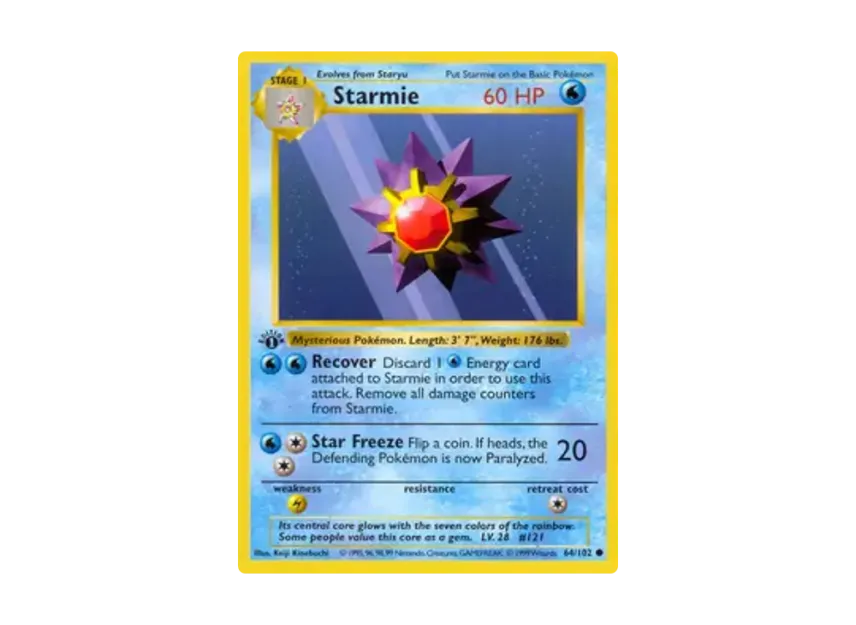 Starmie C [102-SET-1ST-EDITION 64/102] [EN] (Base "Set 1st Edition")
