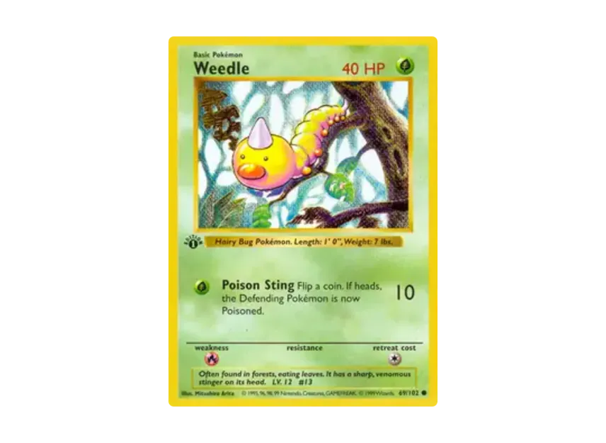 Weedle C [102-SET-1ST-EDITION 69/102] [EN] (Base "Set 1st Edition")