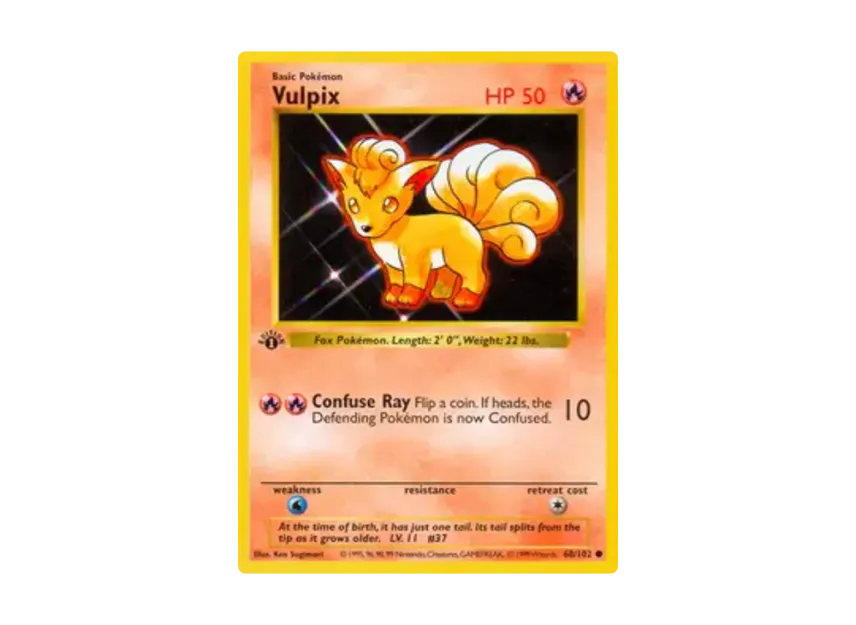 Vulpix C [102-SET-1ST-EDITION 68/102] [EN] (Base "Set 1st Edition")