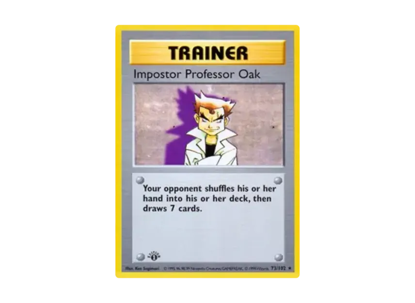 Imposter Professor Oak R [102-SET-1ST-EDITION 73/102] [EN] (Base "Set 1st Edition")