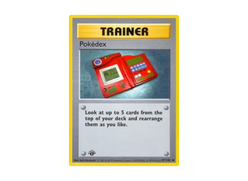 Pokedex U [102-SET-1ST-EDITION 87/102] [EN] (Base "Set 1st Edition")