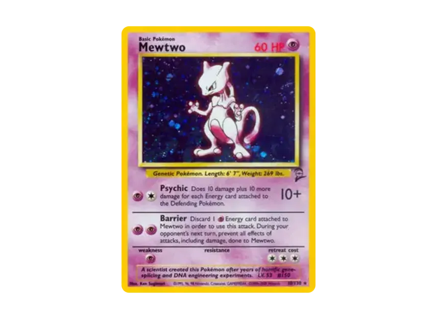 Mewtwo R [130-SET-2 10/130] [EN] (Base "Set 2")