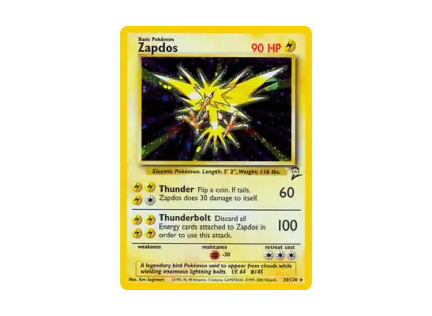 Zapdos R [130-SET-2 20/130] [EN] (Base "Set 2")