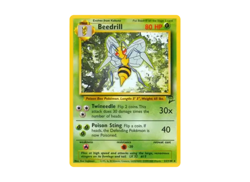 Beedrill R [130-SET-2 21/130] [EN] (Base "Set 2")