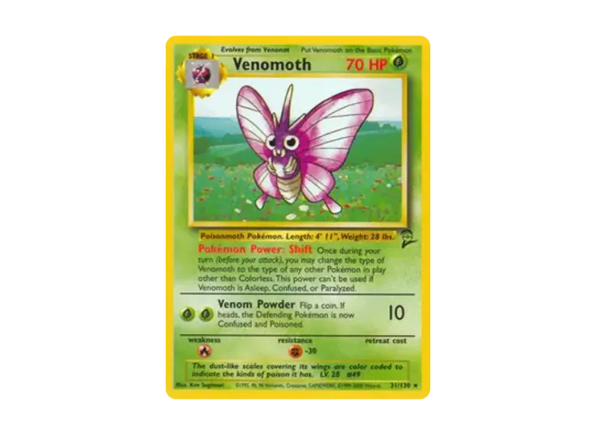 Venomoth R [130-SET-2 31/130] [EN] (Base "Set 2")