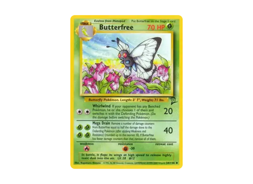 Butterfree U [130-SET-2 34/130] [EN] (Base "Set 2")