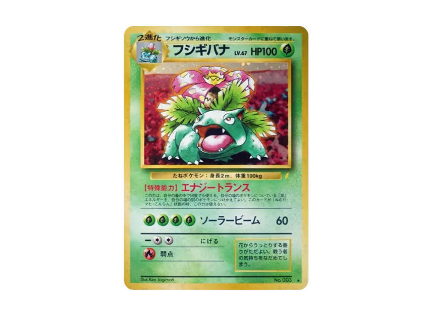 Venusaur : Old Back : PROMO [PMCG-P No.003] ("PMCG-P Promotional cards")