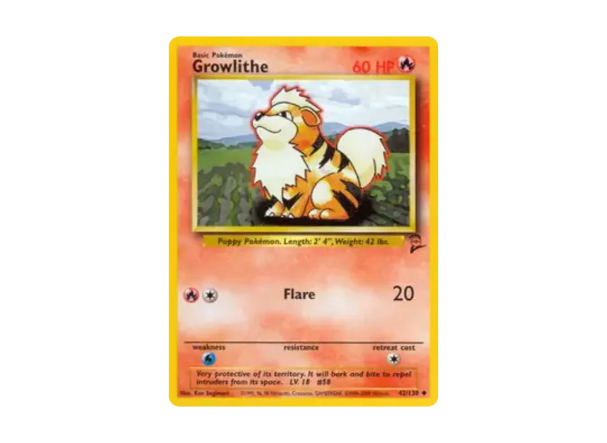 Growlithe U [130-SET-2 42/130] [EN] (Base "Set 2")