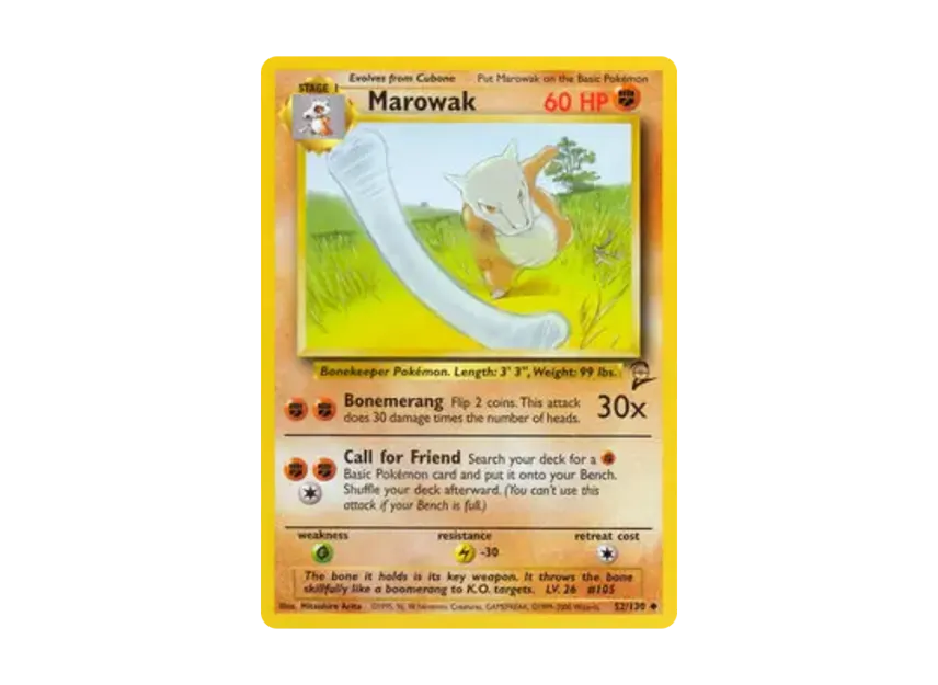 Marowak U [130-SET-2 52/130] [EN] (Base "Set 2")