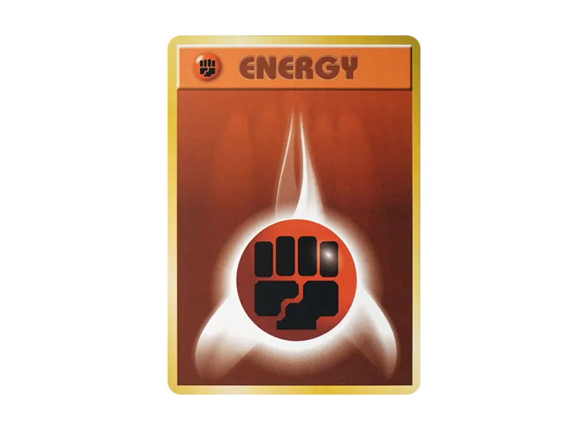 Fighting Energy : Old Back [PMCG1-ST] (Starter Pack "Pocket Monster Card Game")