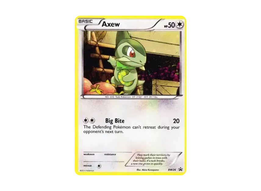 Axew P [BW26] (Black & White "Promotional Card")