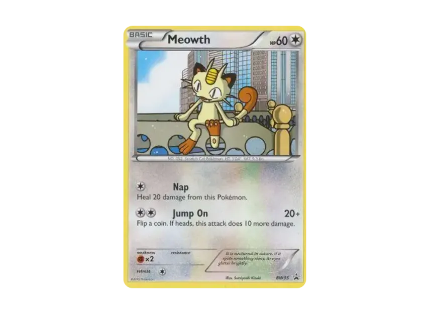 Meowth P [BW35] (Black & White "Promotional Card")