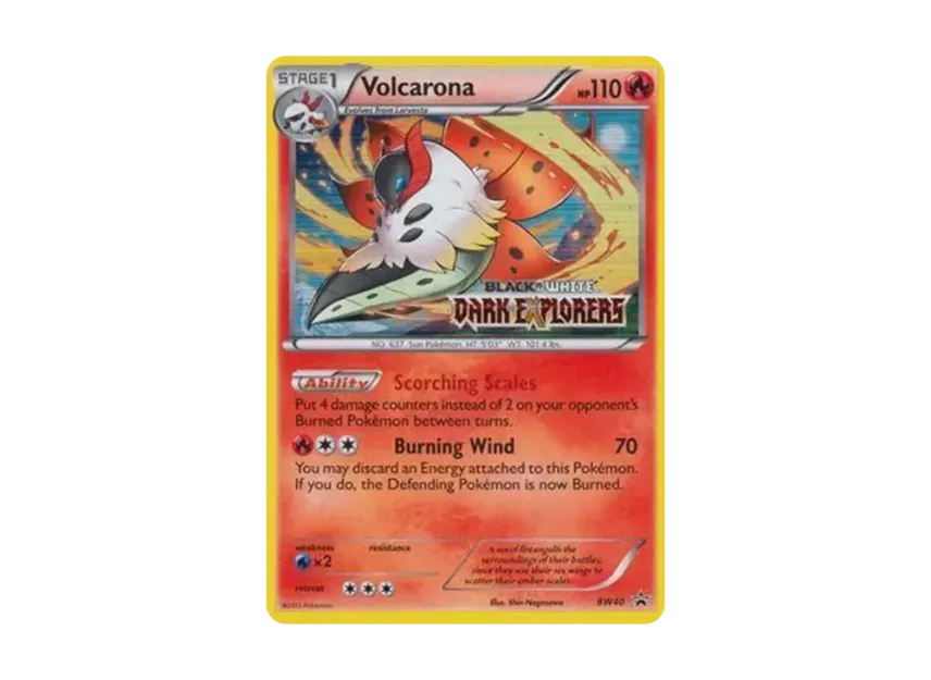 Volcarona P [BW40] (Black & White "Promotional Card")