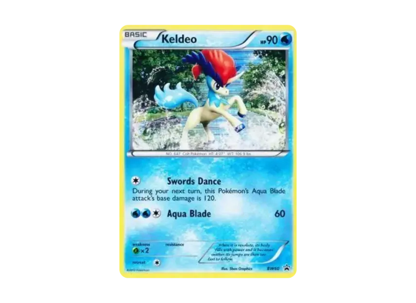 Keldeo P [BW60] (Black & White "Promotional Card")