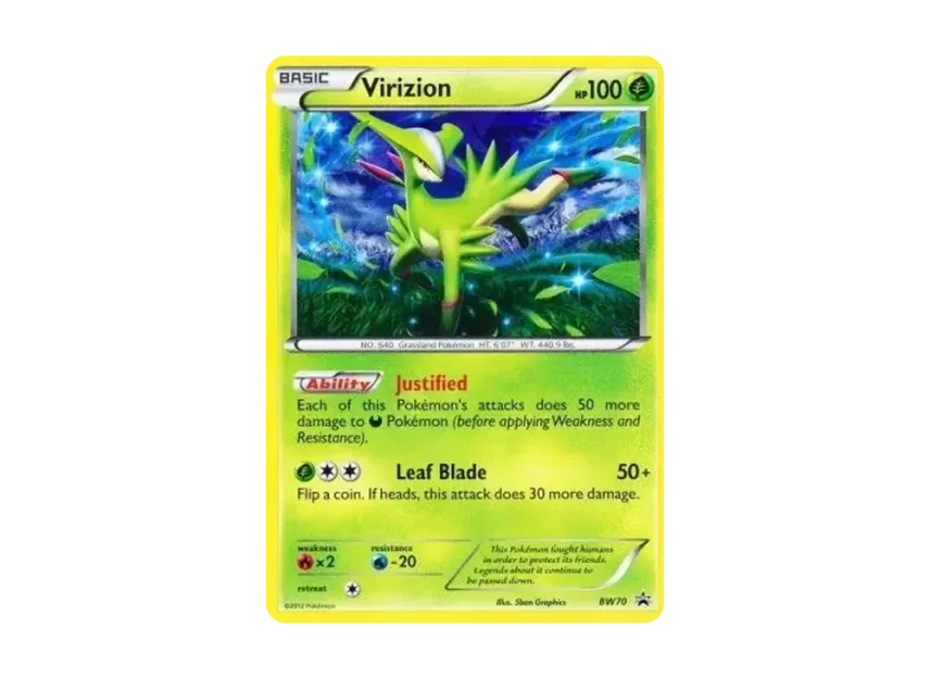 Virizion P [BW70] (Black & White "Promotional Card")