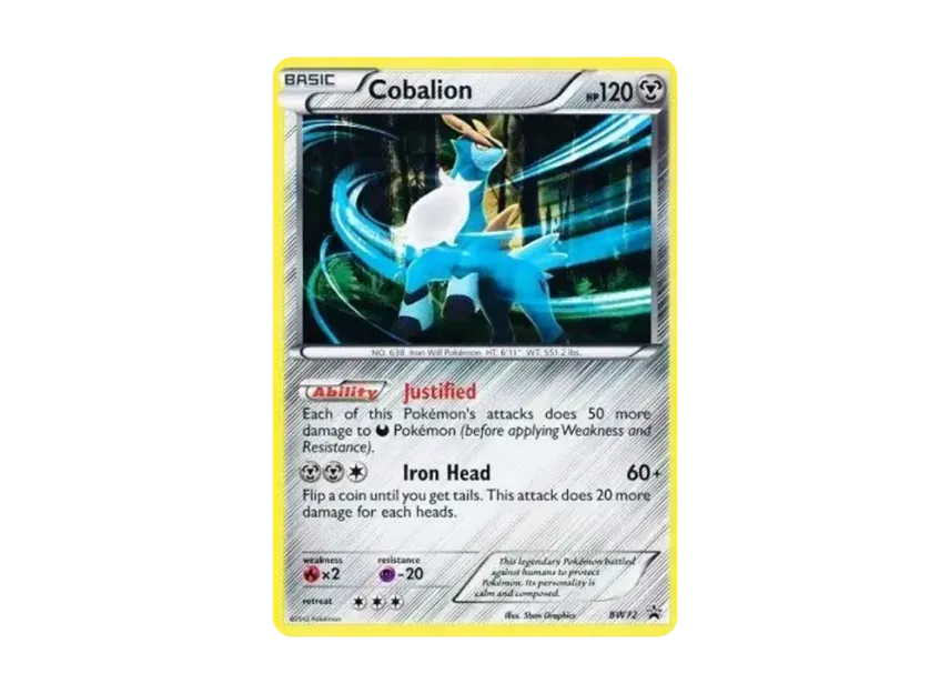Cobalion P [BW72] (Black & White "Promotional Card")
