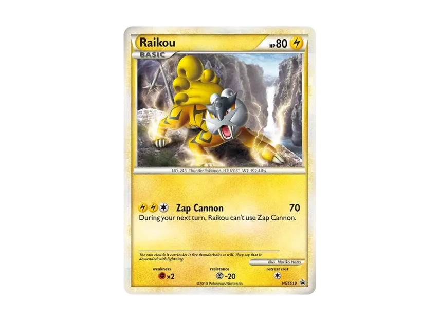 Raikou P [HGSS19] (HeartGold SoulSilver "Promotional Card")