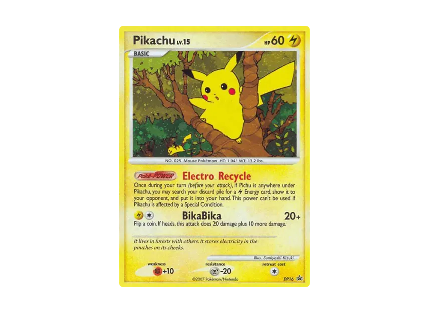 Pikachu P [DP16] (Diamond & Pearl "Promotional Card")
