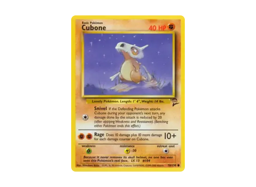 Cubone C [130-SET-2 70/130] [EN] (Base "Set 2")