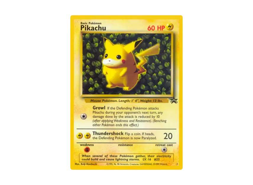 Pikachu P [WIZARDS-OF-THE-COAST-PROMO 1] (Wizards of the Coast "Promotional Card")