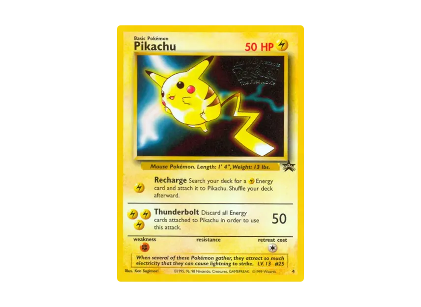 Pikachu P [WIZARDS-OF-THE-COAST-PROMO 4] (Wizards of the Coast "Promotional Card")