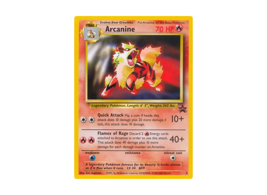 Arcanine P [WIZARDS-OF-THE-COAST-PROMO 6] (Wizards of the Coast "Promotional Card")