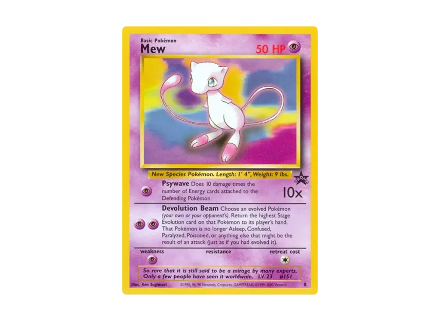 Mew P [WIZARDS-OF-THE-COAST-PROMO 8] (Wizards of the Coast "Promotional Card")